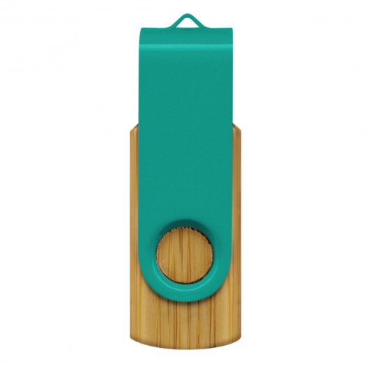 4GB Bamboo USB Drives Teal